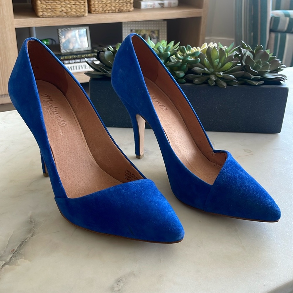 Madewell Mira Stiletto Blue Pumps